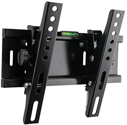 Support Mural inclinable pour téléviseur pour la Plupart des téléviseurs à écran Plat LED, LCD, OLED de 14 à 32 Pouces jusqu'à 55 LB avec 100 x 100 mm à 200 x 200 mm