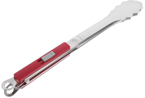 CIMAXIC Heavy Duty BBQ Grill Tongs Stainless Steel Grilled Fish Clip for Steak BBQ Accessories Rotisserie
