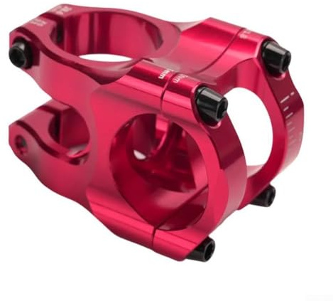 ZWEquipint Fahrradvorbau aus Aluminiumlegierung, 31,8 35 mm, CNC-verarbeitet, für Mountainbike, Downhill-Fahrrad, Lenker, 28,6 mm, Gabelmontage (rot)