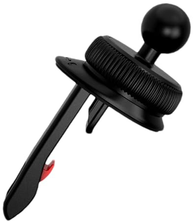 Generisch Clip de ventilation d'air pour chariot à billes - 17 mm - Support de téléphone de voiture - Fixation de sortie d'air - Poignée multifonction pour le montage de téléphone - Adaptateur de tête