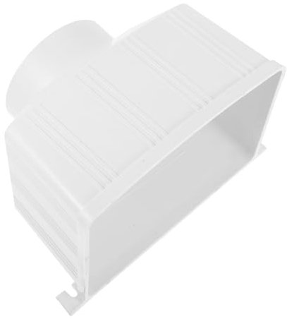 Tubo Scarico Grondaia Pvc Rettangolare, Drenaggio, Bianco