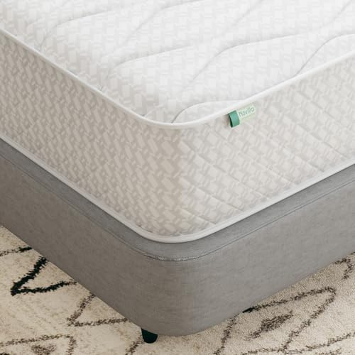 Novilla 4FT6 Double Mattress, Hybrid Pocket Sprung Mattress 20cm Deep, Enhanced Support Medium Firm Comfort, Breathable Cover, Oeko-Tex Certified Fabric, 135x190x20cm, Nova Series