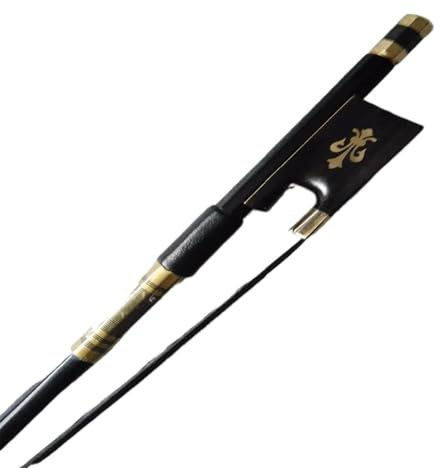 Handgefertigte Geigenbögen 1 PC Schwarz Carbon Fiber Violine Bogen 4/4 Mit Haar Ebenholz Frosch