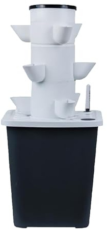 Hydroponisches Anbausystem – 90 % Wasserersparnis, 3-mal schnelleres Wachstum, lebensmittelechtes PP – 3- bis 6-stöckiger Indoor-Garten for Salat, Kräuter und Gemüse – Einfache Einrichtung for Anfänge