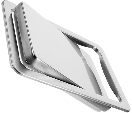 Coperchio Cestino Spazzatura Incassato in Acciaio Inox Argento