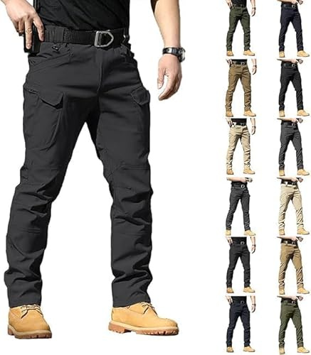 Générique Pantalon Tactique Homme Cargo Treillis Militaire Randonnée Chasse Pantalon de Travail Cargo Homme Tactique Stretch Extensible Séchage Rapide Vetement de Travail