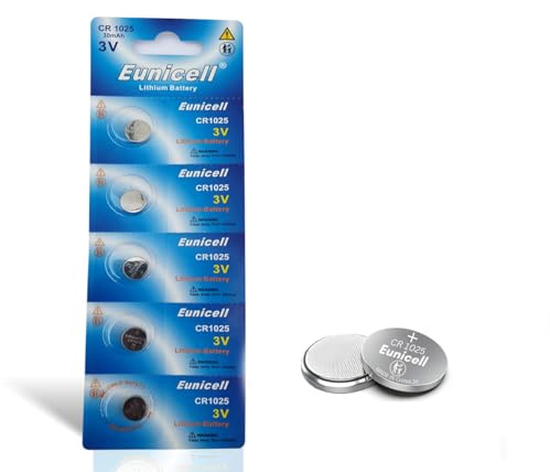 50 x CR1025 Eunicell 3V Lithium Coin Cell Button Batteries For Apple Airtags, Key Fobs, Home Devices, Fitness and Medical Accessories