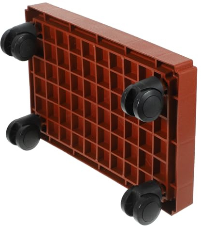 Didiseaon Vassoio per Piante Mobile con Ruote in Plastica, Supporto Rettangolare Portavasi da Giardino, Base Scorrevole per Fioriere da Interno ed Esterno, Sottovaso con Rotelle per Patio