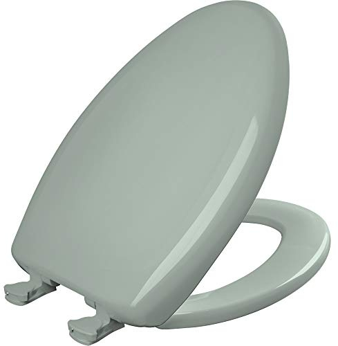 Bemis 1200SLOWT 455 Toilet Seat Will Slow Close, Never Loosen and Easily Remove, Seafoam, Elongated