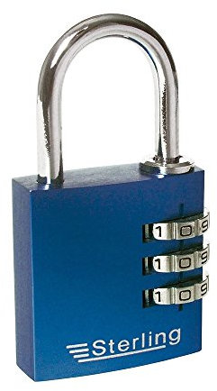 Sterling Combination Padlock(assorted colors)