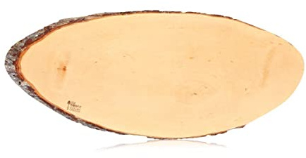 BOSKA Rindenbrett Erlenholz L/für das zubereiten und servieren von Snacks / 28,5 cm/Holz/Braun