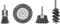 Bosch Accessories 2609256553 Assortiments de 4 brosses: Brosse circulaire/Brosse pinceau/Brosse cylindrique/Brosse boisseau Queue de 6 mm