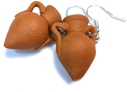 Jar Earrings Amphora Vase Vessel Jug Miniblings Rome Roman Pottery Clay