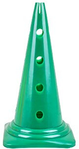 HAEST Pylonen | Einzeln und im Set | Große standfeste Hütchen mit Löchern | 52 cm | für Kinder, Sport, Fußball, Hunde, Pferdesport | Rot, Blau, Orange, Gelb, Grün