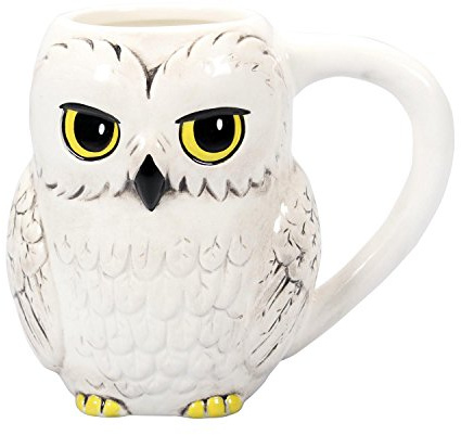 Harry Potter 3D Tasse Hedwig - weiÃŸ, Bedruckt, aus Keramik, Fassungsvermögen ca. 425 ml..