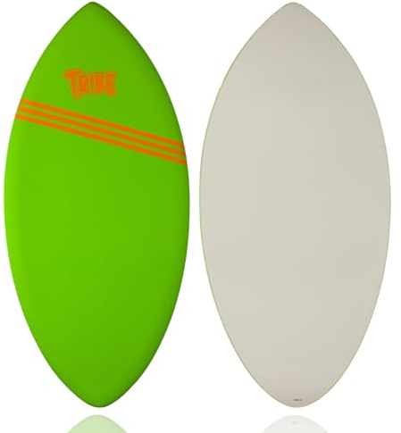 Tribe 48 Soft Foam Skimboard with Slick Bottom - APGN/WH