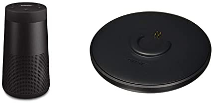 Bose Diffusore SoundLink Revolve II Bluetooth portatile: Diffusore wireless resistente all'acqua con suono a 360°, Nero & SoundLink Revolve Base di ricarica, Nero