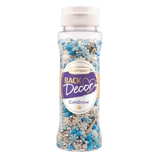 Günthart BackDecor Premium Streuselmix Cold Snow, 100 g, in praktischer Dose