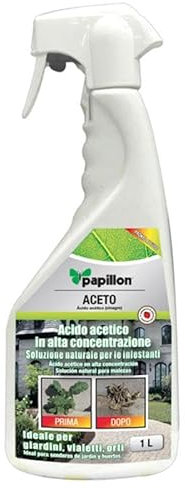 PAPILLON - DISERBANTE ACIDO ACETICO lt 1 azione caustica altera i tessuti delle infestanti fino a bruciarli
