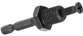 Quick Change Keyed/Keyless Drill Chuck Adapter Converter Conversion Kit - 1/4 Hex, SDS Plus, 1/2 Square Adaptor for Electric Drill, Impact Driver (1/4 Hex Adaptor ONLY)