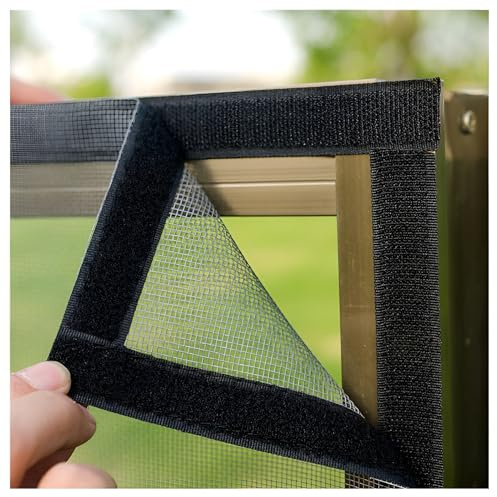 Katzennetz Fenster für Balkon Ohne Bohren Edelstahl, Katzensichere Fliegengitter Metall mit Klettband, Fenstergitter Insektenschutz Langlebig, Insektenschutz Fenster Robuste (Color : Gray Mesh Black