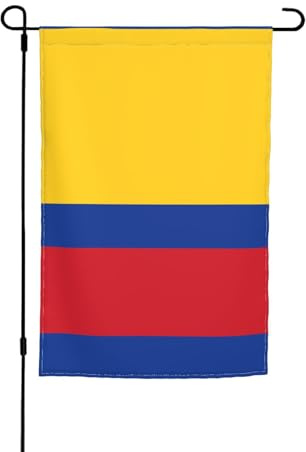 WZYCWB Drapeau de cour 30,5 x 45,7 cm, drapeau décoratif de jardin, terrasse, balcon, jardin, pelouse, drapeau décoratif de la Colombie