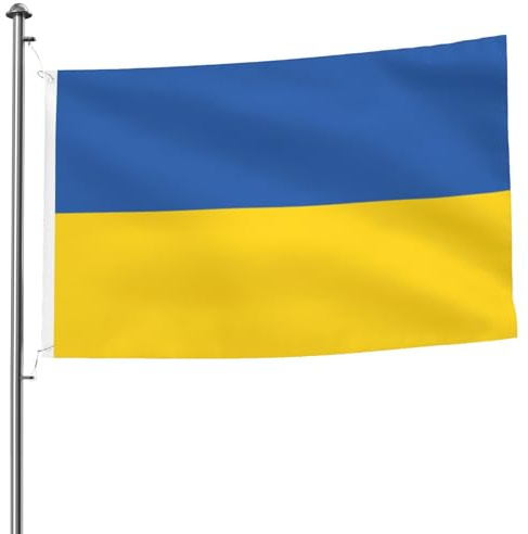 Bandiera dell'Ucraina, 1,5 x 2,4 m, doppia faccia, resistente per esterni e giardino, perfetta per camera da letto e giardino