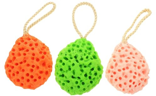 Hoement 3pezzi Spugna Esfoliante Per Spugne Per Pulizia Del Spugna Per Lavaggio Del Piccole e Portatili Per Viaggi Adatte Per Detergere e Rimuovere