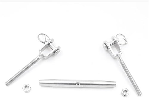 Tendifilo a tenditore con gancio e occhio, 1 pz M5 a M24 in acciaio inox 304/316 bullone tenditore cavo metallico tenditore connettore stretto(316 Stainless Steel,M6)