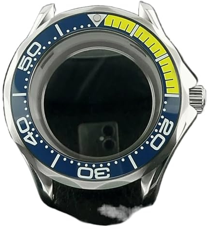 YELEMEABHB 42 mm mekanisk herrklocka, boett for NH-35-36 urverk, lämplig for 31,6 mm urtavla, C3 självlysande, monterade klockdelar Klockfodral(Cc)