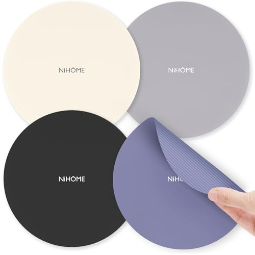 NiHome 4 x Silikon-Glasöffner (Macaron-Farben)