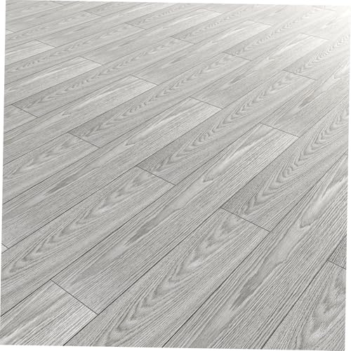 PartyKindom 36pcs Self-adhesive Laminate Floor Stickers Thickened Wear-resistant PVC Decorative Tiles Non-slip Removable Flooring for Kitchen and Home DIY Renovation