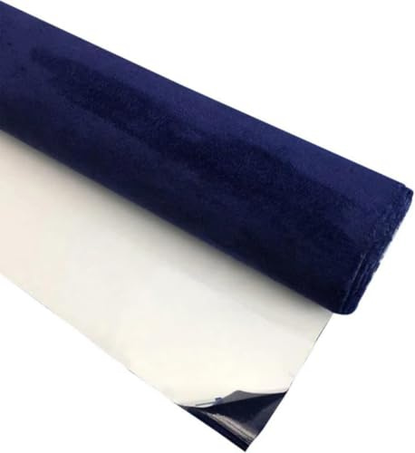 Wibatton Envoltura de gamuza de microfibra autoadhesiva, adhesivo de vinilo de alta calidad para interior del automóvil, rollo de gamuza sintética de lujo para puerta de coche, tela, guión, techo