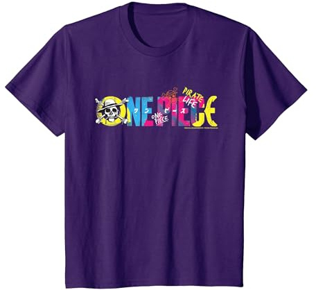 Enfant One Piece Anime Pirate Life Chapeau de Paille avec Logo Pirates pour Enfants T-Shirt