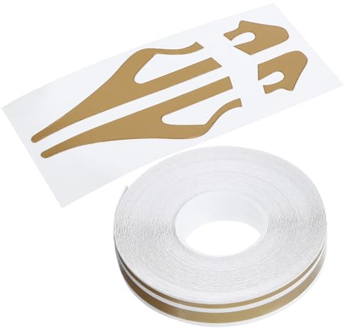 PLAFOPE Autocollant de Carrosserie Voiture Ruban Adhésif Décoratif Doré 1 Pièce Bande Latérale pour Protection Extérieur Tuning et Personnalisation Voiture