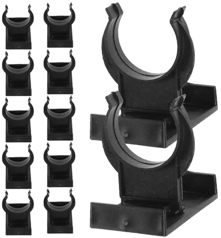 OUNONA 40 Juegos 40 Clips para Zócalos de Cocina de Plástico, 27 Mm Apertura Piezas Rectangulares, Kit, Accesorios para Muebles Bajos, Niveladores Ajustables y Conectores para Esquinas