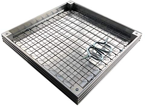 Begehbare Schachtabdeckung 50 x 50 cm, lichte Weite 40 x 40 cm