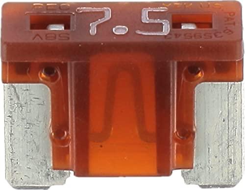 Restagraf - Fusible Plat Low Profil Mini pour Automobile - Puissance 7,5 A - 58 V - Réf. 17064 - Sachet de 5, Marron