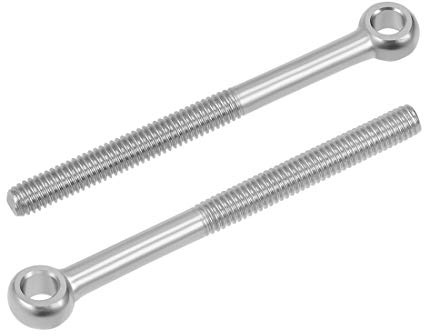 sourcing map 5 Stück M6x70mm Augenbolzen 304 Edelstahl Maschinen Schulter Hubauge Bolzen metrisches Gewinde Ösenschraube