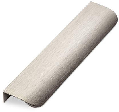 5 x Maniglie per Mobili BLANKETT round 200 mm Finitura in Acciaio Inox spazzolato Maniglia a Profilo (Montaggio