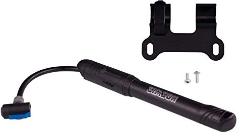 Unbekannt Simson - Pompa Sportiva per Telaio, 25 x 7,6 x 3,6 cm, Colore: Nero