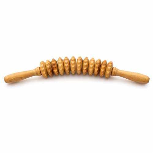Ribnican tillbehör anti-cellulit massage rullverktyg massageapparat maderoterapi trä 40 cm