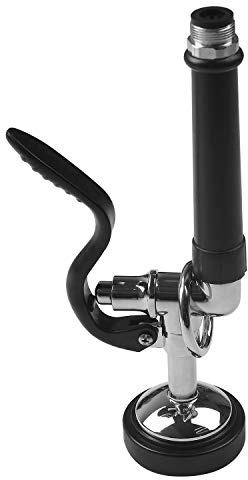 Pre-Rinse Hose Connection Spray Head Pull Down Sprayer Handheld Multifunction Spray Valve High Pressure Dishwasher Accessories（Black）