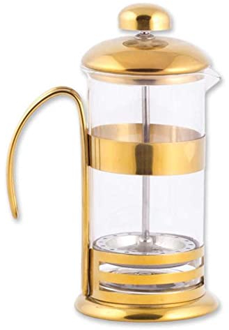EPINOX French Press Cafetière à piston en acier inoxydable 0,35 l - Passe au lave-vaisselle - Design élégant avec cadre en métal