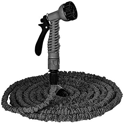 LUOSHUAI Gartenschlauch Schwarzer Gartenschlauch expandierbarer magischer Flexibler Schlauchgarten Teleskopschlauch magischer magischer Hochdruck-Teleskopschlauch Wasserschlauch