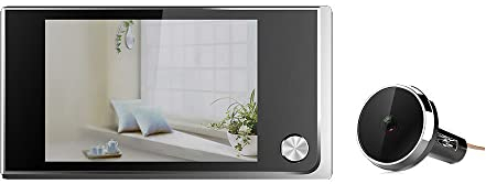 Digital Peephole Viewer, Weatherproof Door Viewer Security Camera with 3.5 LCD Screen (115° View Angle) for Home and Office