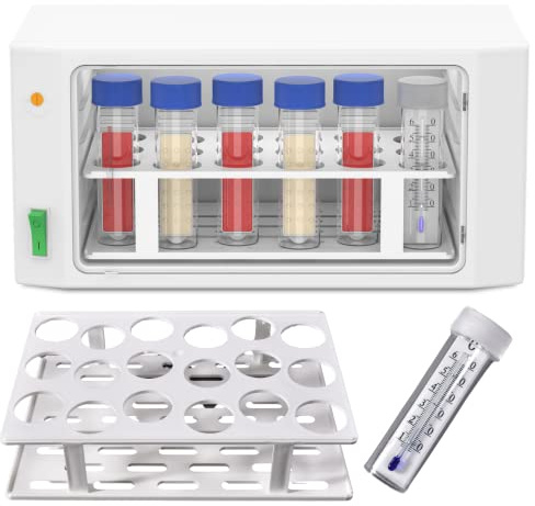 Camlab Dipslide Incubator 4L For Incubating 18 Dip Tests, 12 Petri Dishes or small Vessels With Adjustable Temp control 25-45°C Accuracy +/- 1°C