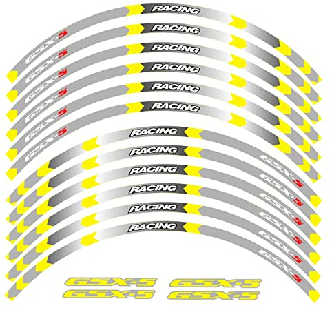 ROANNY Felgenband Motorrad-Rad-Aufkleber Racing Rim Stripe Tape Decal Wasserdicht Für Suzuki GSX-S GSX-S750 GSXS1000 750 1000 Gsxs (Color : 6)