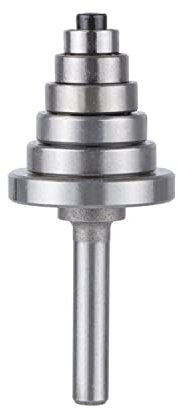 SYLALE 2PCS 1/4 Shank Rabbet Router Bit Woodworking Cutter avec 6 Roulements Set Rainure Fraise for Outils De Travail du Bois