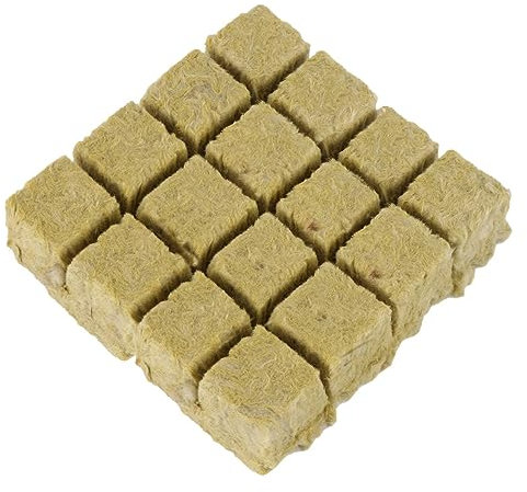 Yardwe 32 Pièces Bloc De Cubes De Média De Départ Substrat De Culture Laine De Démarrage D'usine Cubes De Départ Sol De Départ Engrais Hydroponique